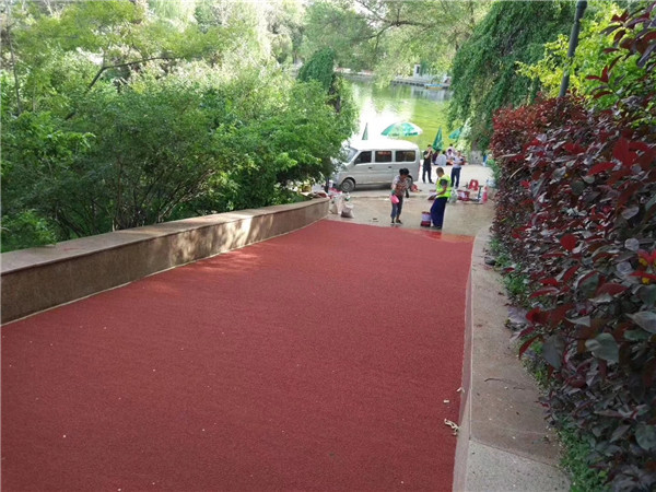 海北彩色路面施工